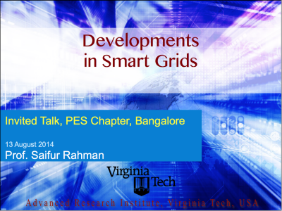Developments in Smart Grids