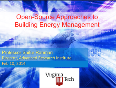   Open-Source Approaches to Building Energy Management